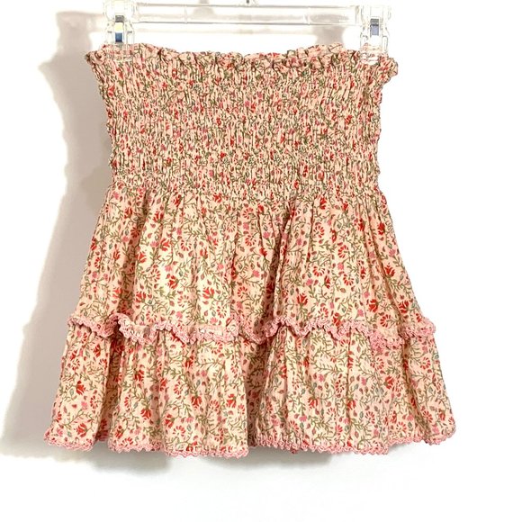 SHE MADE ME Floral Mini Skirt Size Small - Picture 2 of 6